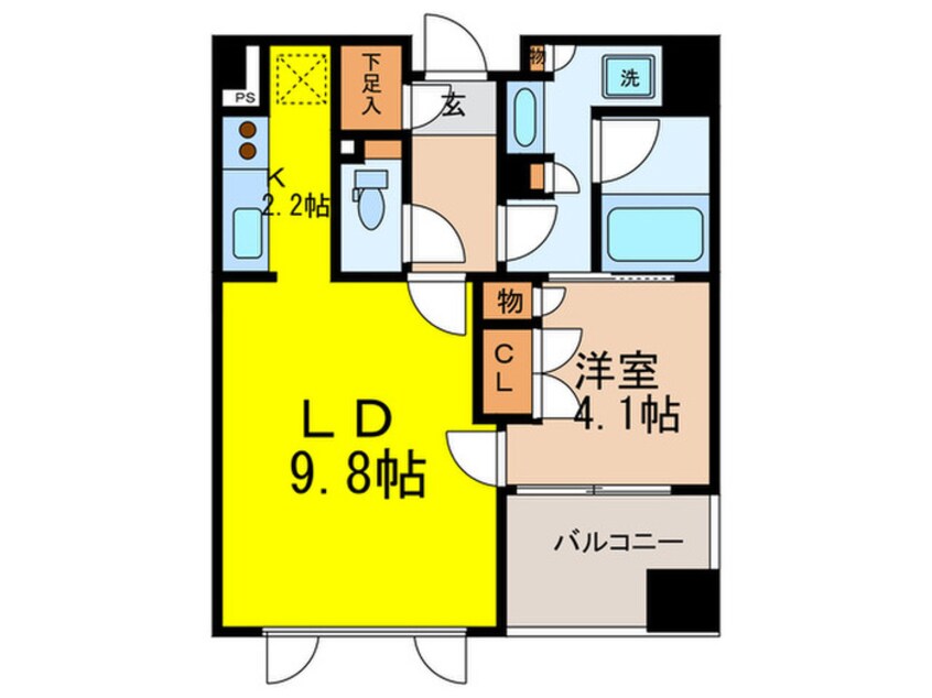 間取図 プライムメゾン銀座イースト