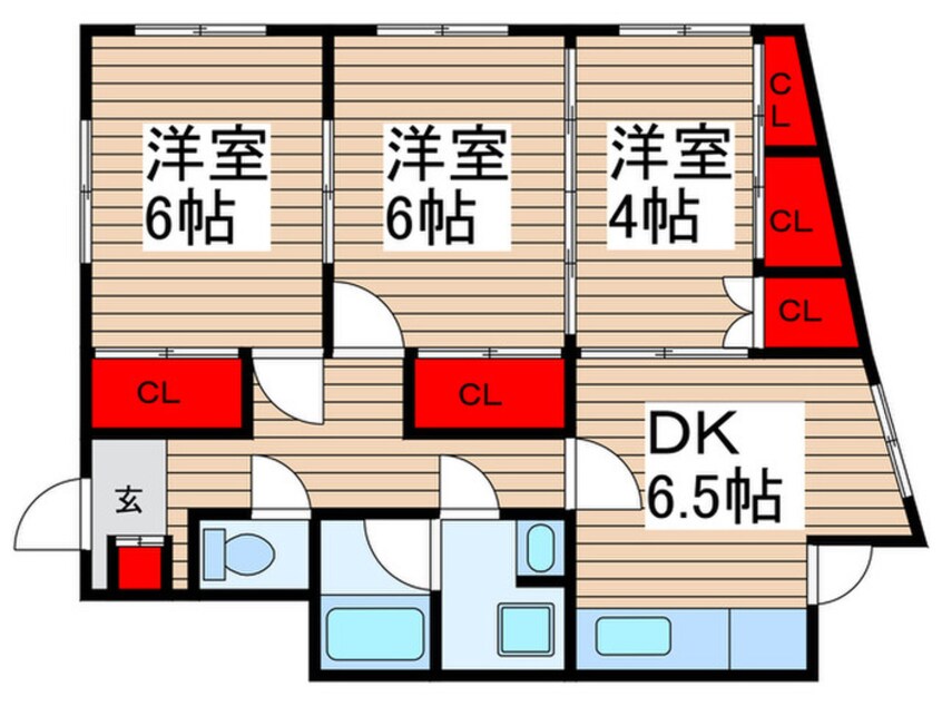 間取図 ﾒｿﾞﾝｻﾄｳ