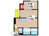 コンフォート天台 1LDKの間取り