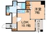 レジディア勝どき 1LDKの間取り