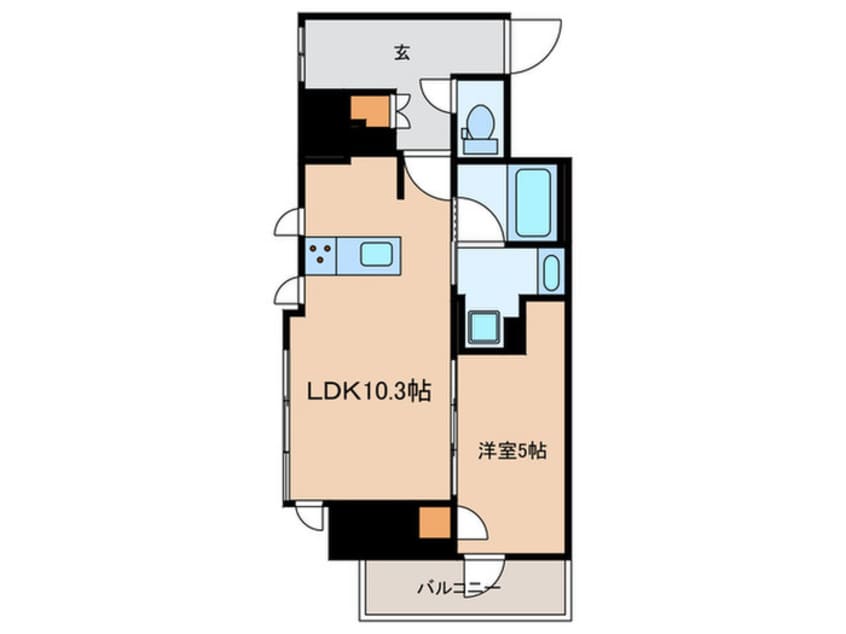 間取図 AIFLAT若松河田