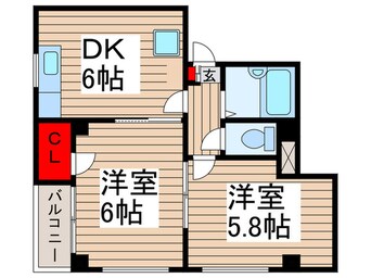 間取図 サングリーン入船