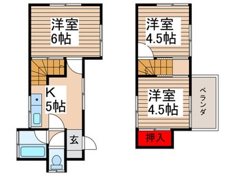 間取図 仮）毛呂山町貸家