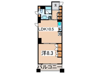 間取図 パークフラッツ銀座イースト