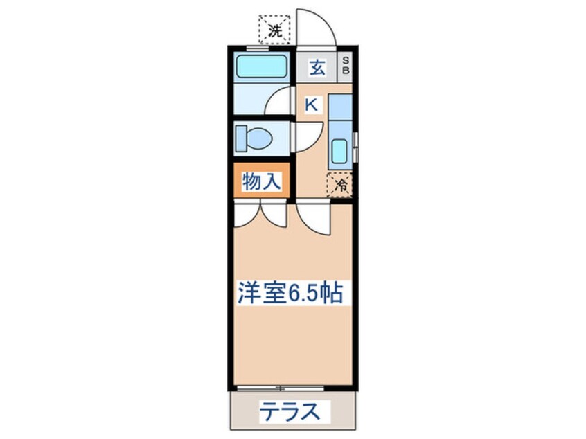 間取図 山本コ－ポ