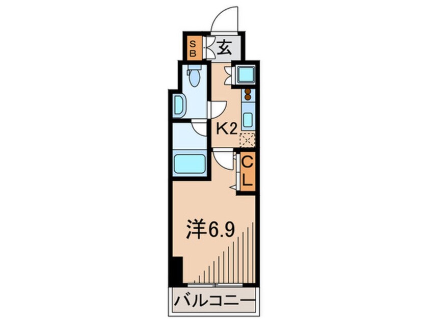 間取図 レジディア蒲田Ⅲ