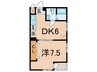 ロジュマン品川 1DKの間取り