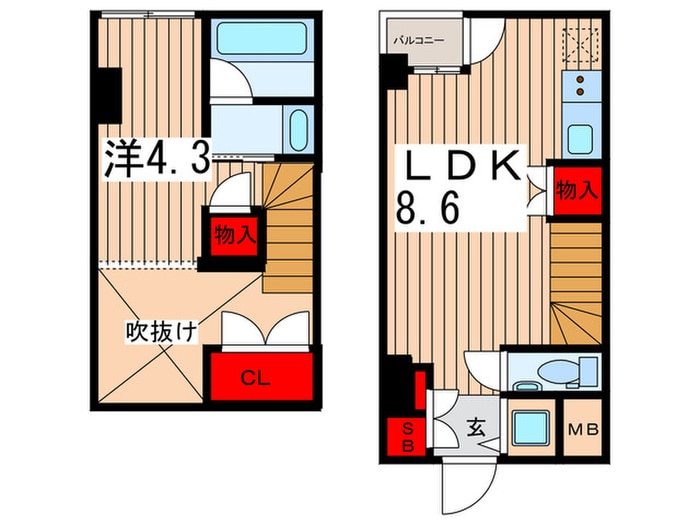 間取り図 パークフラッツ永福町