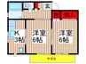 ベアハイツ 2Kの間取り
