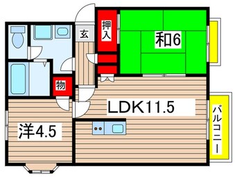 間取図 パレシオングリーンヒルズ