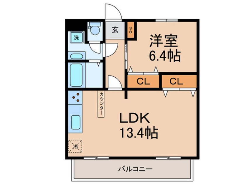 間取図 Liberty New　祖師谷