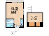 プランドール小日向３ 1Rの間取り
