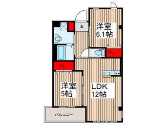 間取図 仮)大沢３丁目新築マンション