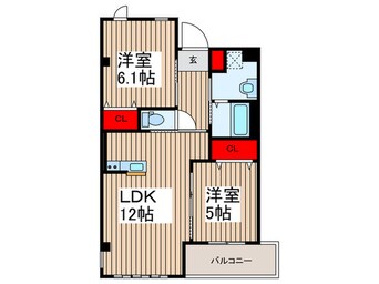 間取図 グレイス北越谷