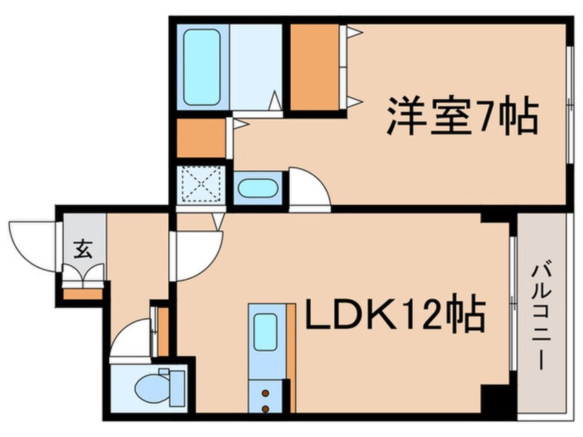 間取図 カサ・ラ・ヴィタ目白（２０３）