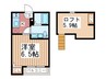 Wistaria　北越谷 1Kの間取り