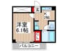 クレ－ルけやき台 1Kの間取り