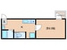 Ambition徳丸 1Kの間取り