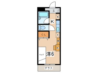 間取図 コンフォール後谷