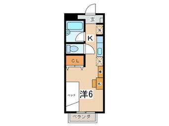 間取図 コンフォール後谷