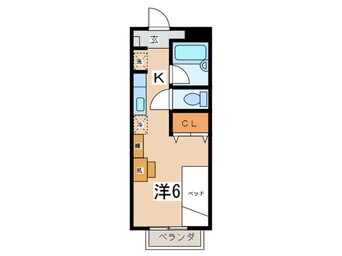 間取図 コンフォール後谷