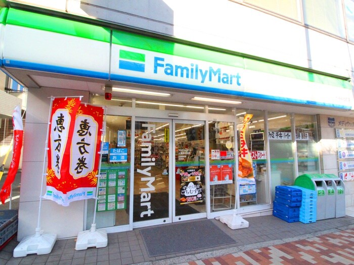 ファミリーマート大鳥神社前店(コンビニ)まで450m 岡ビル