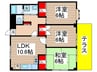 サンフラワ－ハイツ習志野 3LDKの間取り