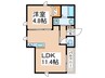 Ｇｒａｎｄ　ＬＯＴＵＳ 1LDKの間取り
