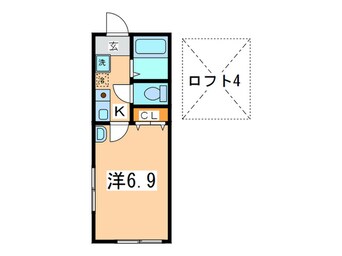 間取図 クイ－ンシップ横須賀中央Ⅱ