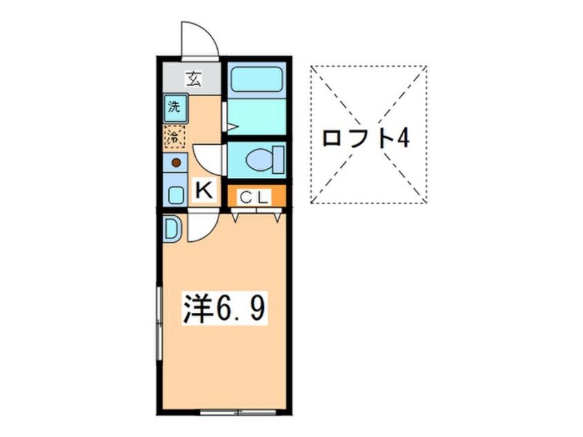 間取図 クイ－ンシップ横須賀中央Ⅱ