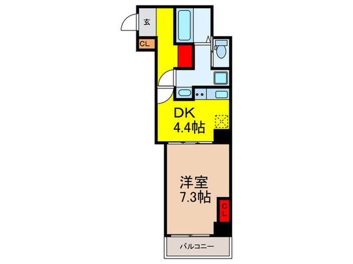 間取り図 ｵｰﾊﾟｽﾎｰﾑｽﾞ八丁堀