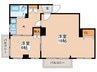 桜上水山森マンション（７０１） 2Kの間取り