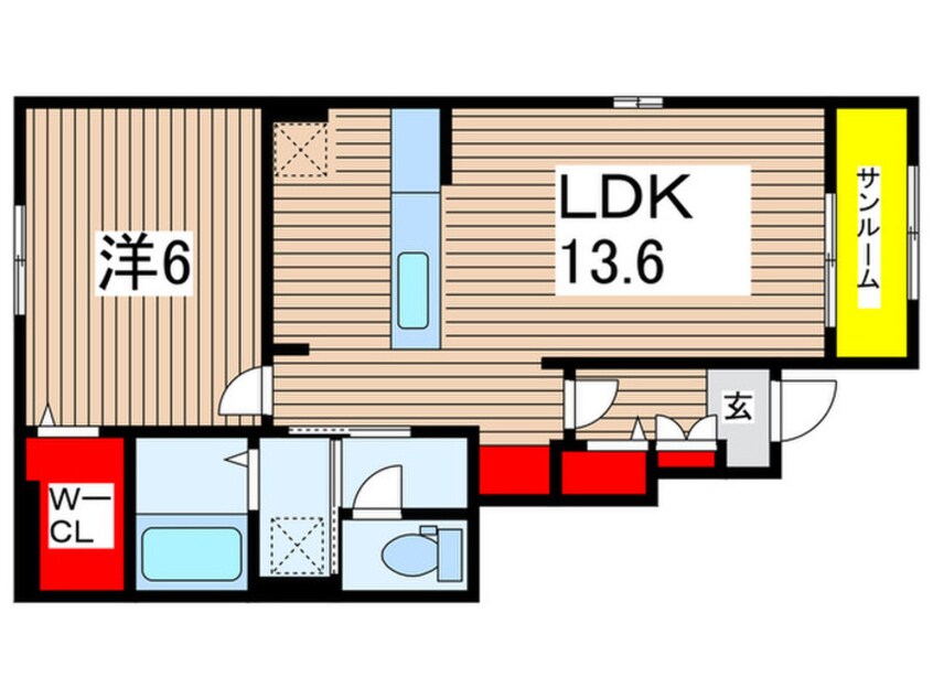 間取図 トゥエルブ　ワン