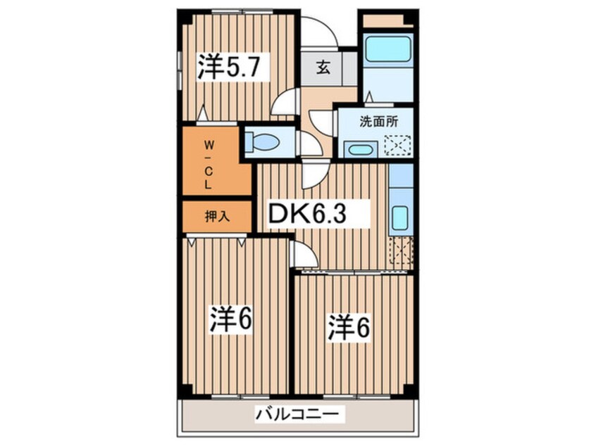 間取図 エスポワ－ルいずみ野