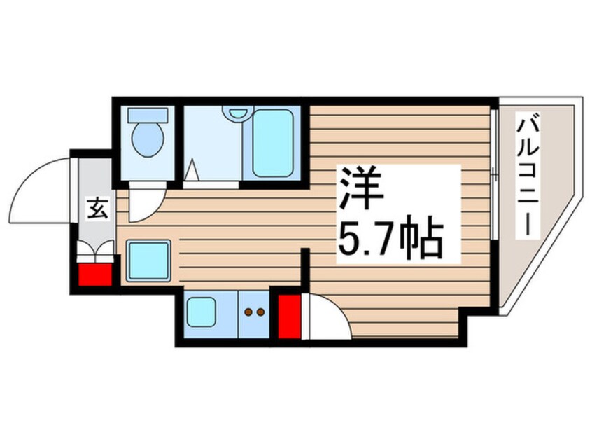 間取図 ﾗｸﾞｼﾞｭｱﾘｰｶﾞｰﾃﾞﾝ東松戸(612)