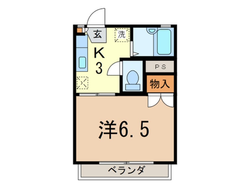 間取図 パ－クサイド駒沢Ｂ棟