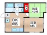 宮沢コーポ 2DKの間取り