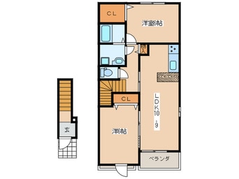 間取図 ナリッシュ　ヒルＡ