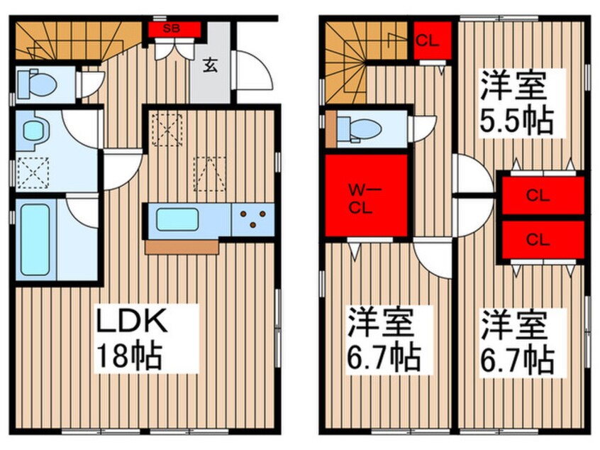 間取図 Ｋｏｌｅｔ越谷弥十郎＃０１