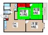 グレーネハイム 3DKの間取り