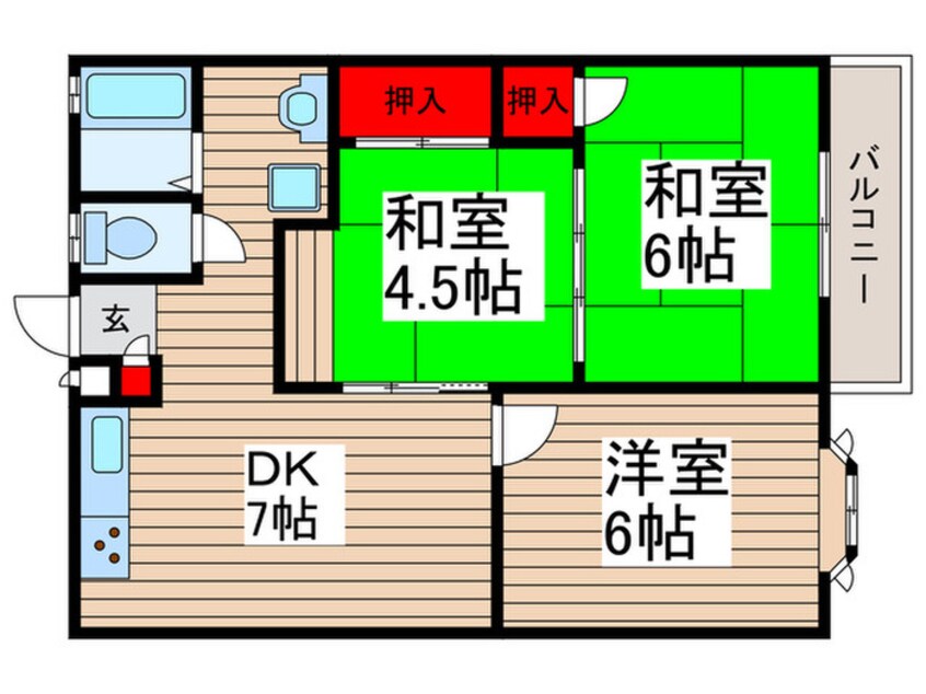 間取図 グレーネハイム