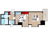 アーク松戸中央公園 1DKの間取り