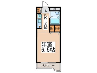 間取図 ｼｬﾄｰﾜｼﾝ