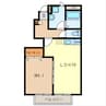 アムールセンタービレッジ 1LDKの間取り