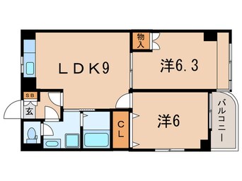 間取図 パステル小茂根