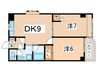 パステル小茂根 2DKの間取り