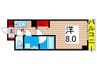 GRAN PASEO北綾瀬駅前 1Kの間取り