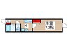 スターヒルズ松戸 1Kの間取り