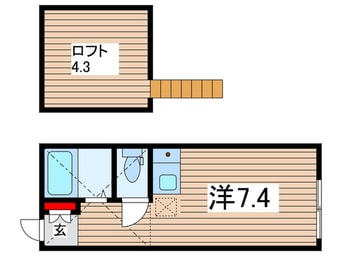 間取図 ユナイト宮前平カンパニア