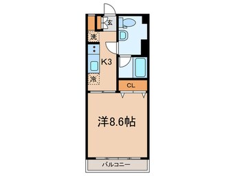 間取図 桜町コーポ（605）